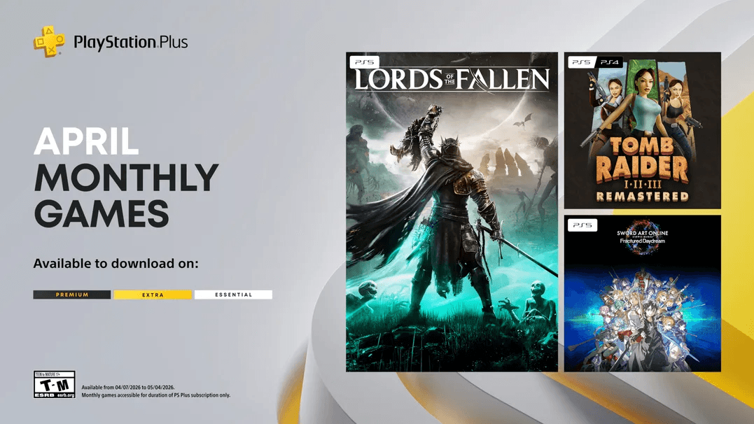 PlayStation Plus April lineup brings mix of major titles