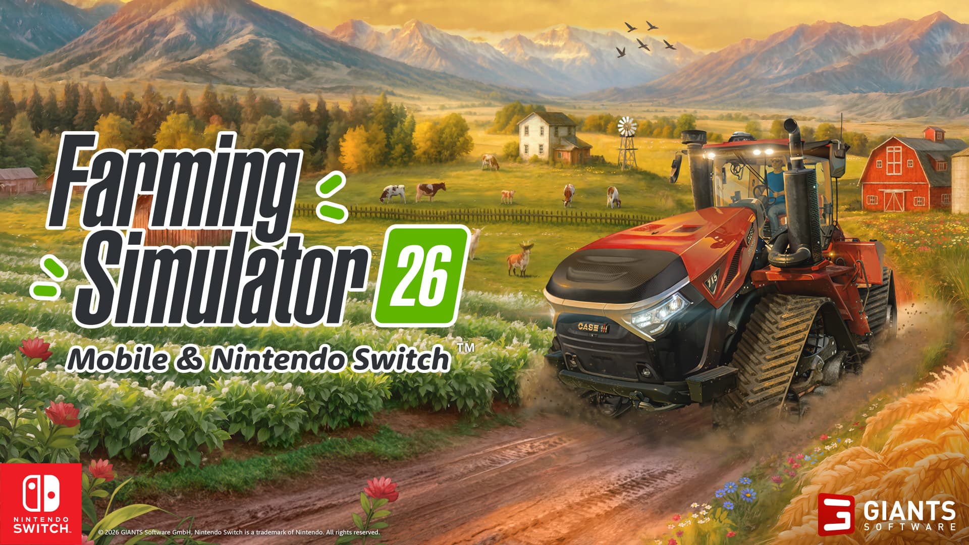 Farming Simulator 26 launches on Nintendo Switch and Mobile devices