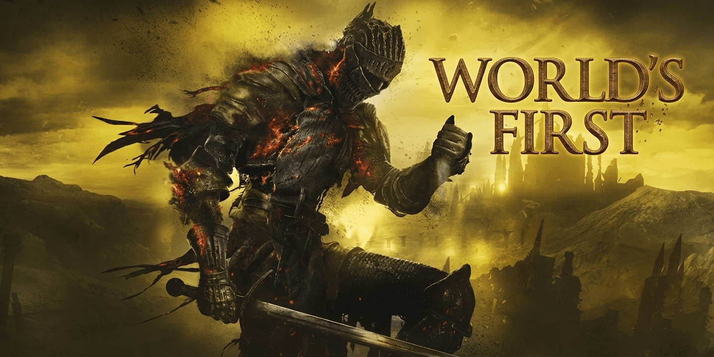 World's First: Dark Souls Lvl 1 Hitless run, (NO DODGE ROLL)
